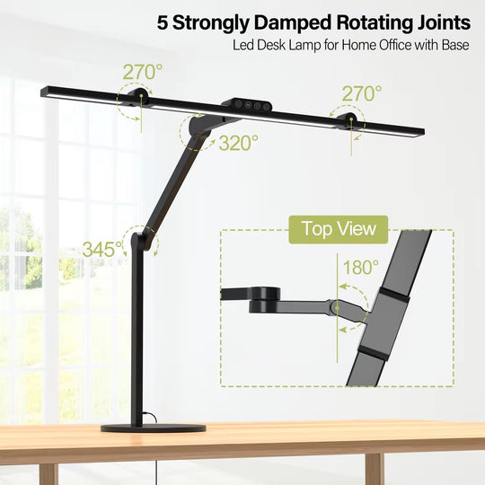 FEDIRAL LED Desk Lamp With Remote Control Round Base