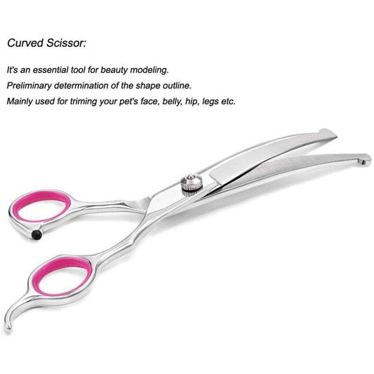 curved scissors for dog grooming